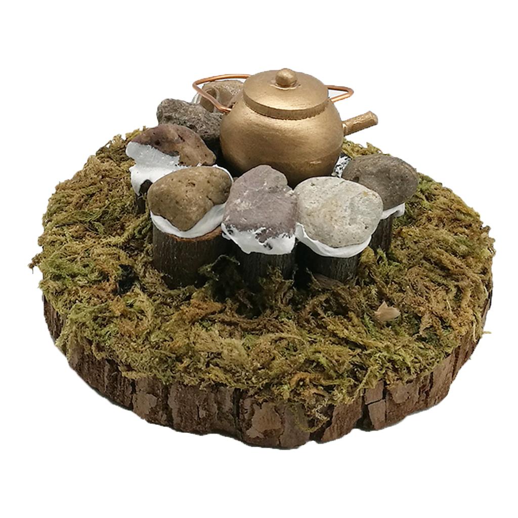 Mini Garden Building Micro Landscape for 1:12 Dollhouse Home Yard Decoration