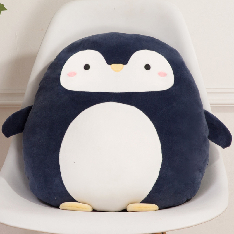 Gối tựa chim cánh cụt cute ý nghĩa êm lưng vải lông nhung mềm cao cấp -gối ôm, gối tựa sofa, gối đầu, quà tặng ý nghĩa