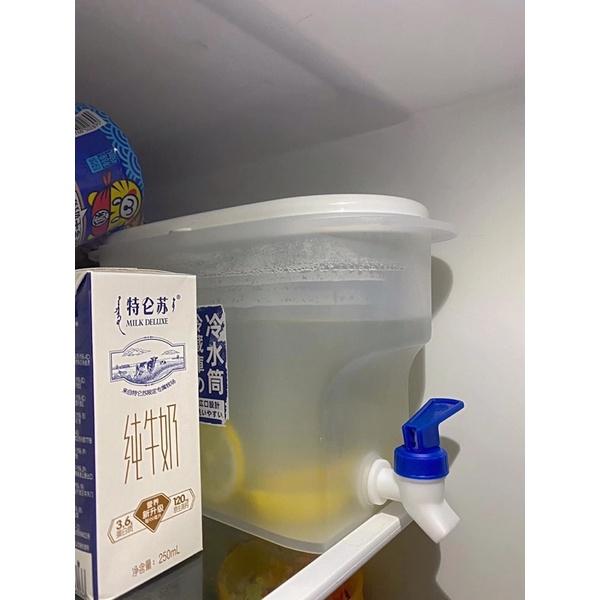 Bình Đựng Nước Có Vòi 3,5L Thông Minh, Bình Đựng Nước Trà, Nước Trái Cây Để Trong Tủ Lạnh Tiện Lợi Đa Năng Ngăn Nắp