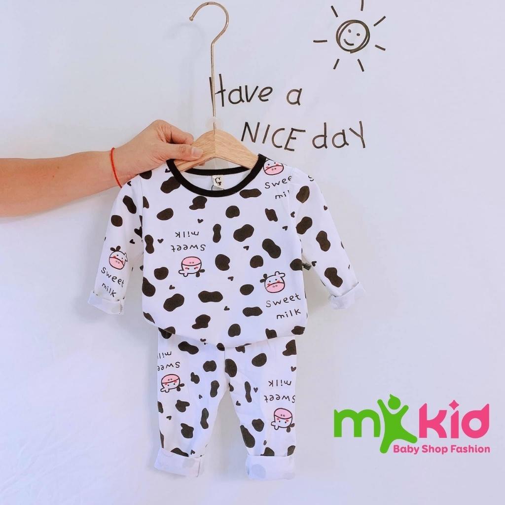 Bộ Thu Đông Dài Tay Cho Bé Bộ Cotton Dài Tay Minky Mom Cho Bé Trai Bé Gái Với Họa Tiết Siêu Dễ Thương