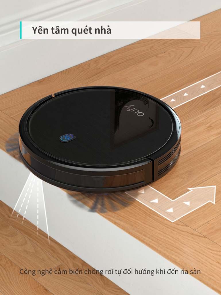 Robot hút bụi EUFY RoboVac 11S - T2108 (by Anker) hút bụi tự động - Bảo hành 12 tháng - Hãng phân phối chính thức