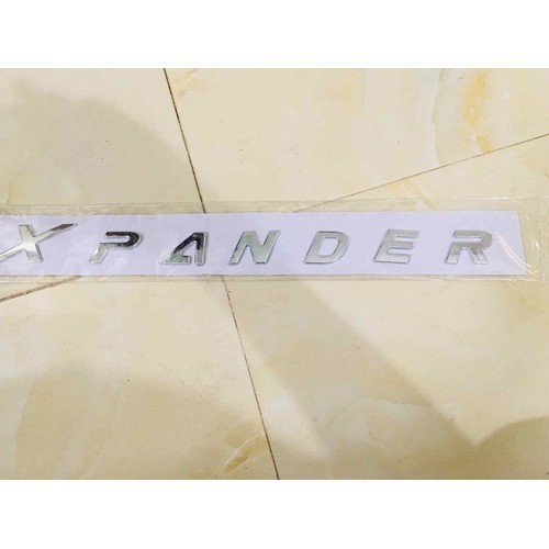 Logo Chữ nổi XPANDER tem dán nắp Capo ô tô Mitsubishi Xpander