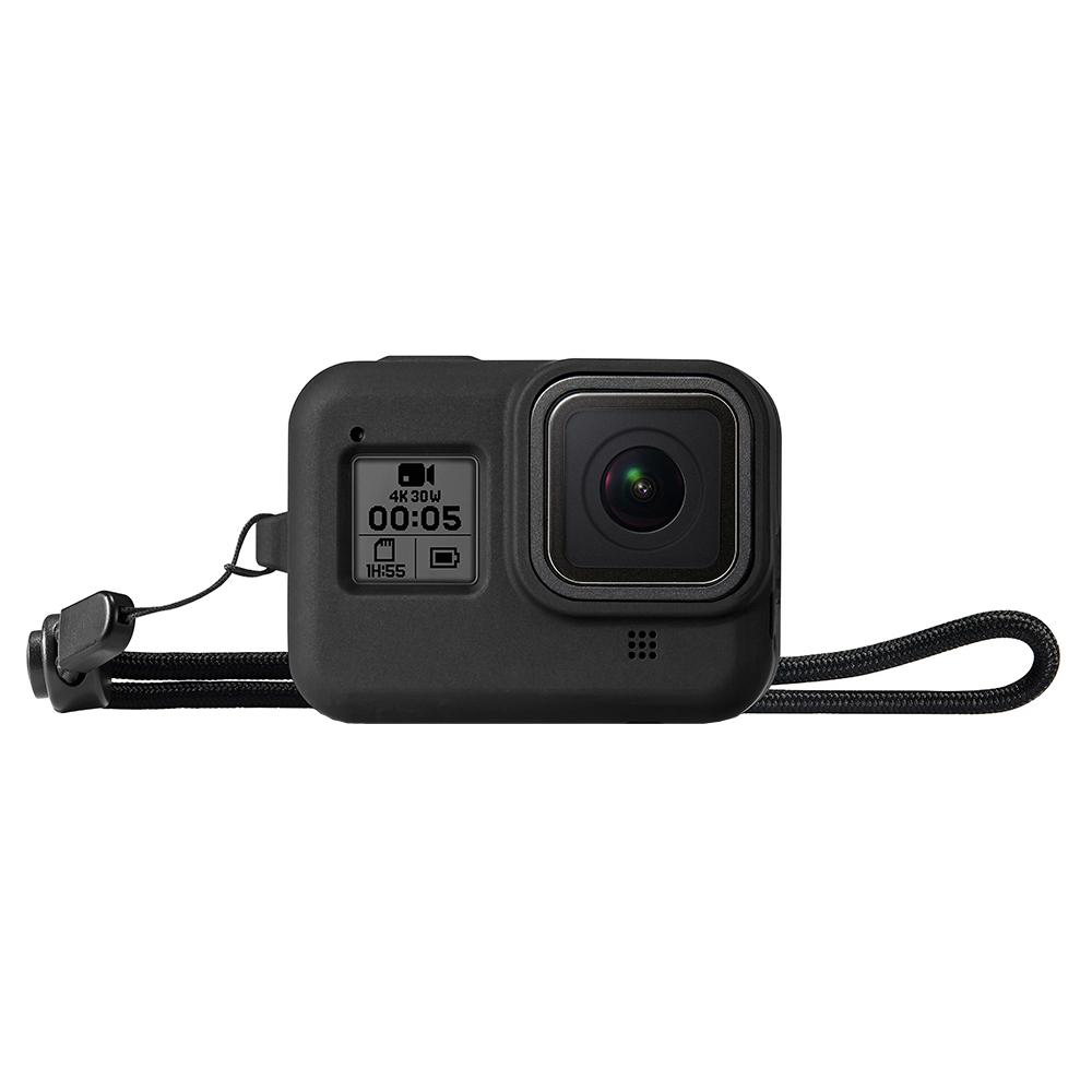 Vỏ silicone cho GoPro Hero 8 Vỏ silicone bảo vệ Túi che phủ cho GoPro Hero 8 Phụ kiện camera hành động đen