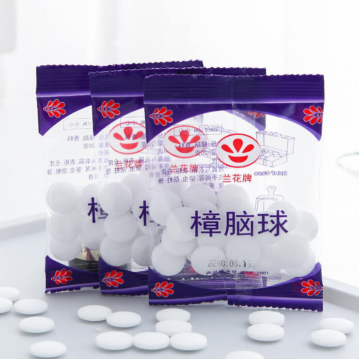 2 Gói 40 Viên Băng Phiến Để Tủ Quần Áo Long Não Thơm Đuổi Côn Trùng Gián Chuột Kiến Hiệu Quả