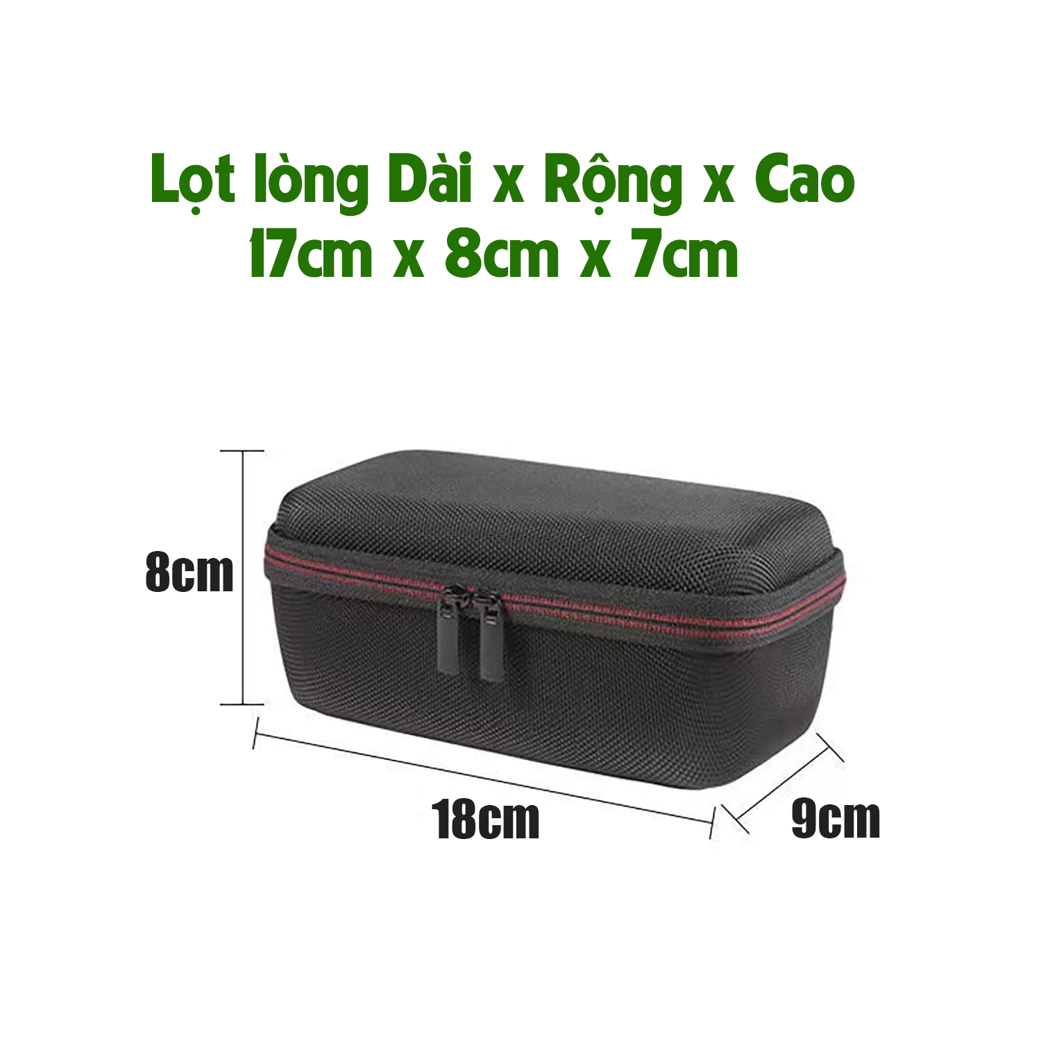 Túi chống sốc Smilebox đựng loai bluetooth Marshall Emberton có quai xách, túi khung cứng chống sốc đựng loa mini - hàng chính hãng