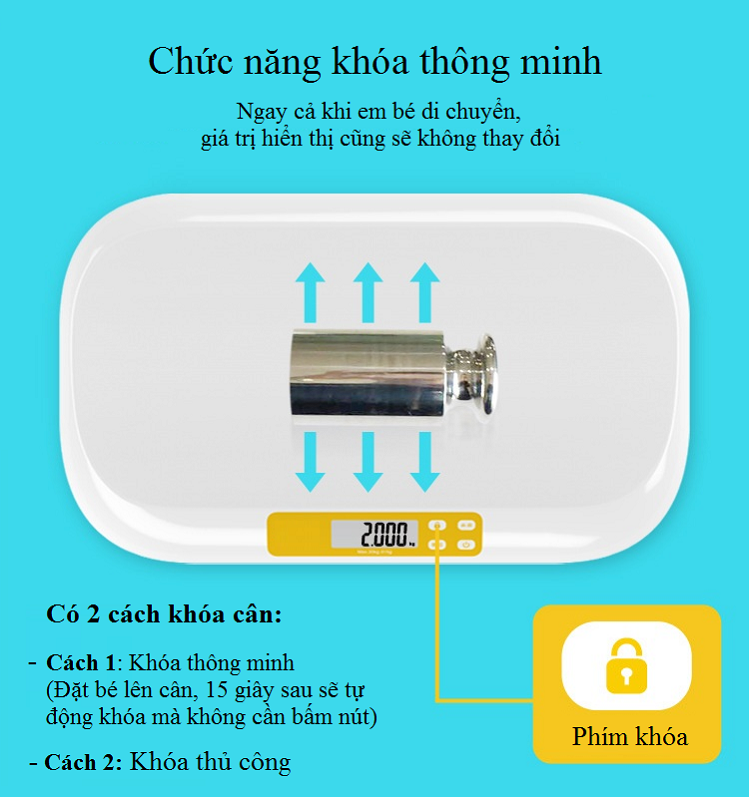 Cân Em Bé Sơ Sinh Trong Tải 20kg B36