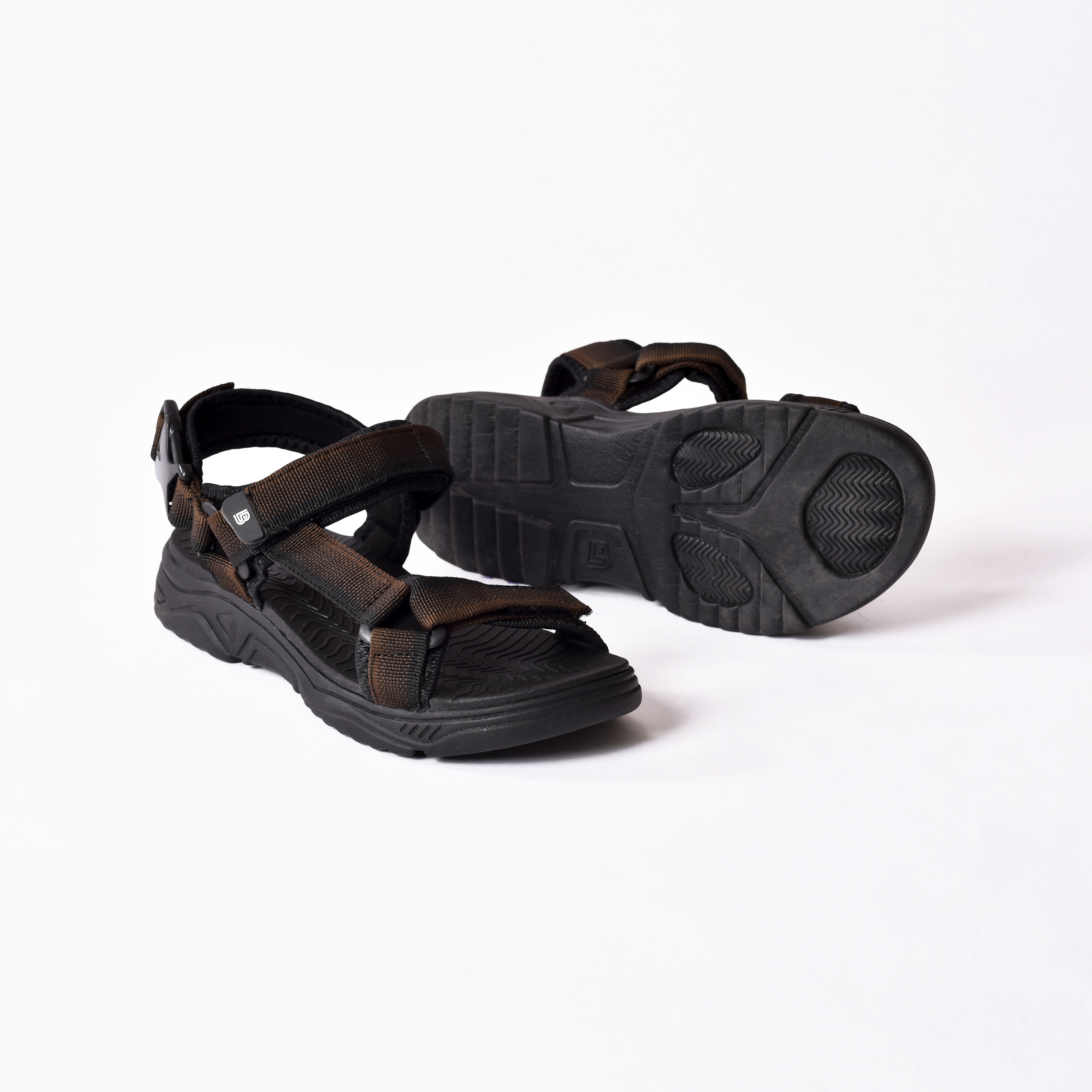 Giày Sandal Nam The Bily Quai Chéo - Nâu Thổ Cẩm BL01NTC