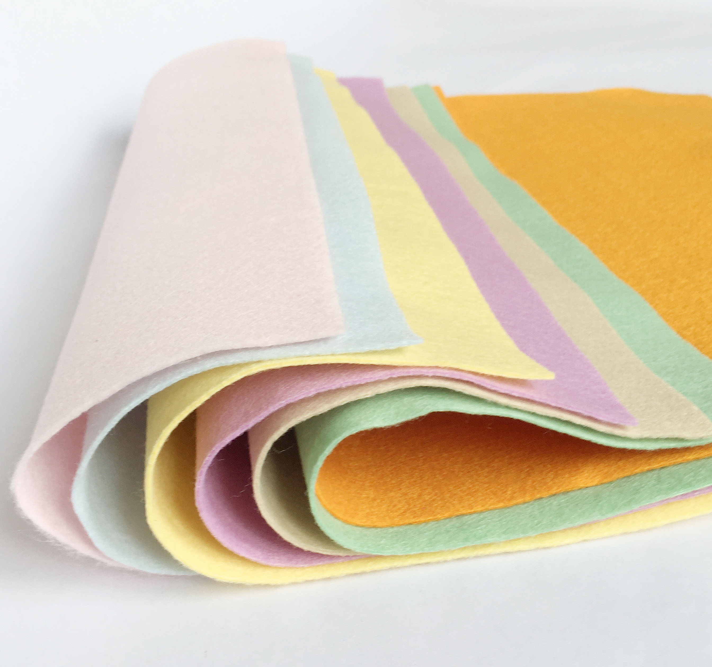Combo 7 vải nỉ mềm Hàn Quốc cao cấp D30XR37cm 7 màu Pastel   làm đồ handmade, craft, thủ công