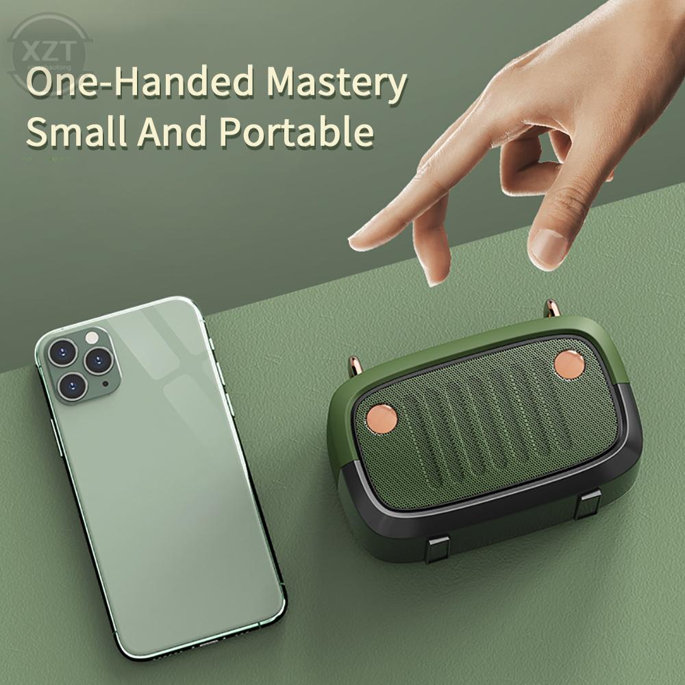 Loa vải Kết nối không dây Bluetooth Di động Thể thao ngoài trời Âm thanh nổi Hỗ trợ thẻ Tf Điện thoại di động Màu sắc: Đen