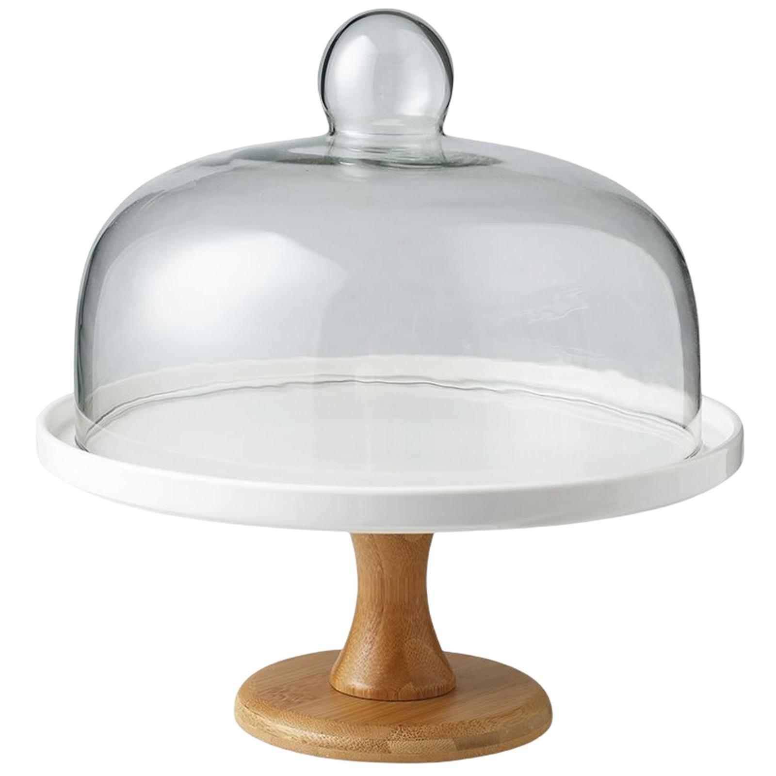 Cake Stand Dome Lid Glass Cover Serving Tray Cheese for Breakfast Food