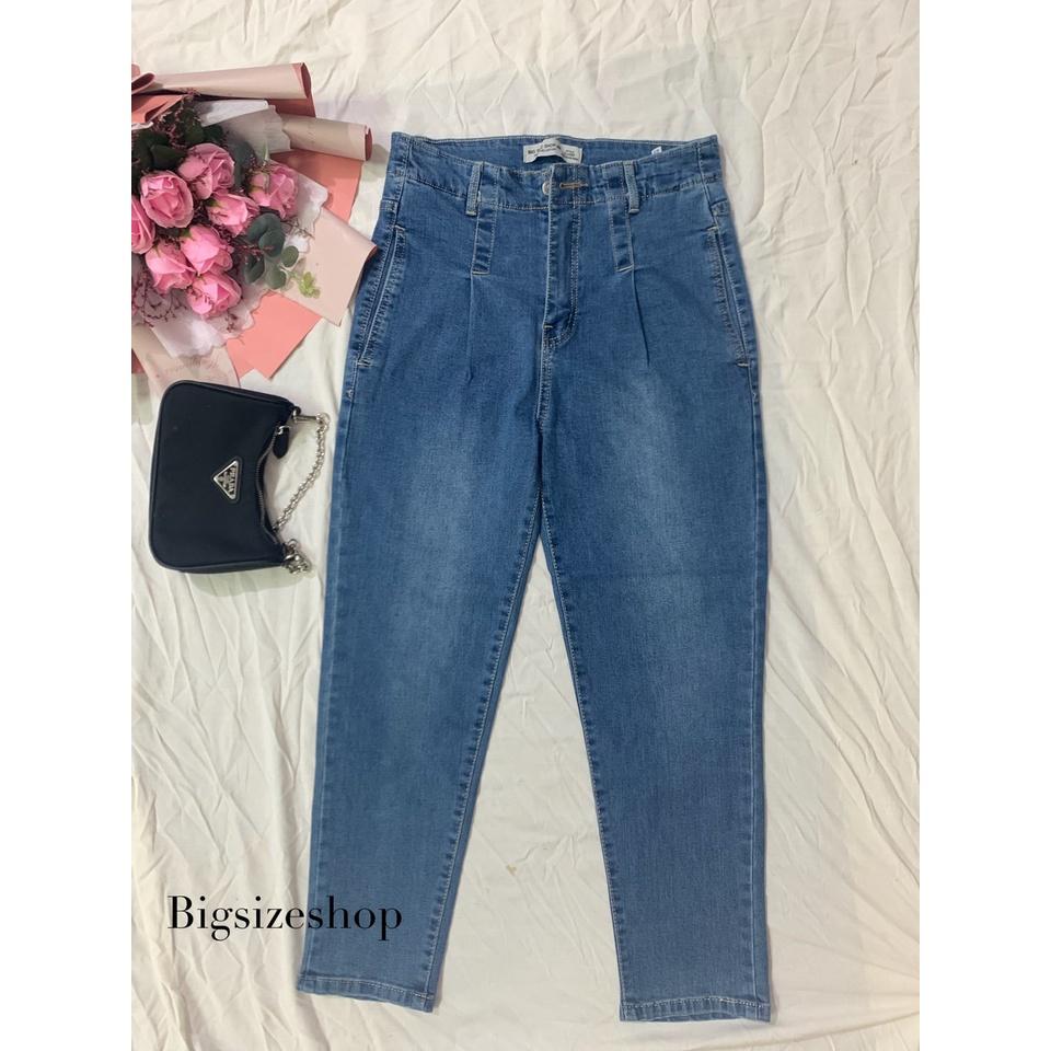 SOBIN BIG SIZE (50 - 90 KG) QUẦN JEAN BAGGY, QUẦN JEAN NỮ, CAO CẤP FORM ĐẸP CHUẨN CHO NÀNG RA PHỐ