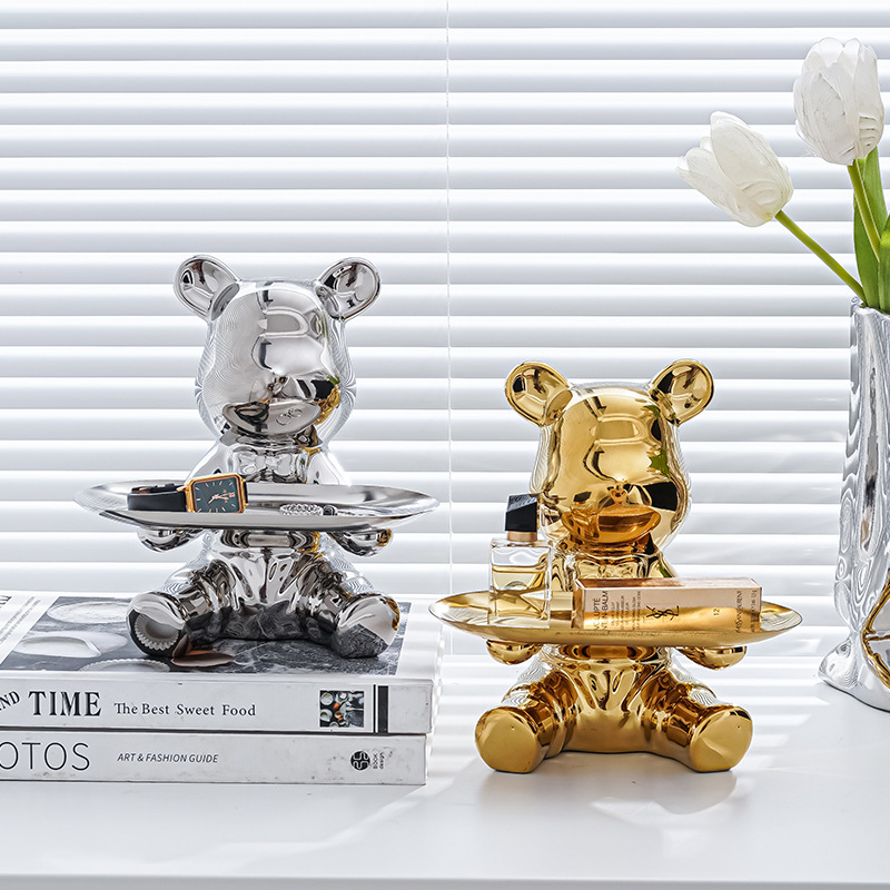 KHAY ĐỰNG TRANG TRÍ NhÀ CỬA BEARBRICK GOLDEN BEARB ROOM TRAY