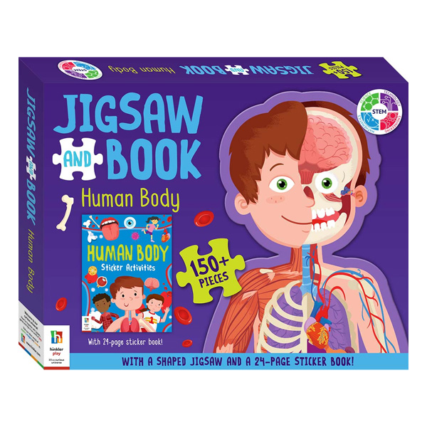 Jigsaw And Book: Human Body