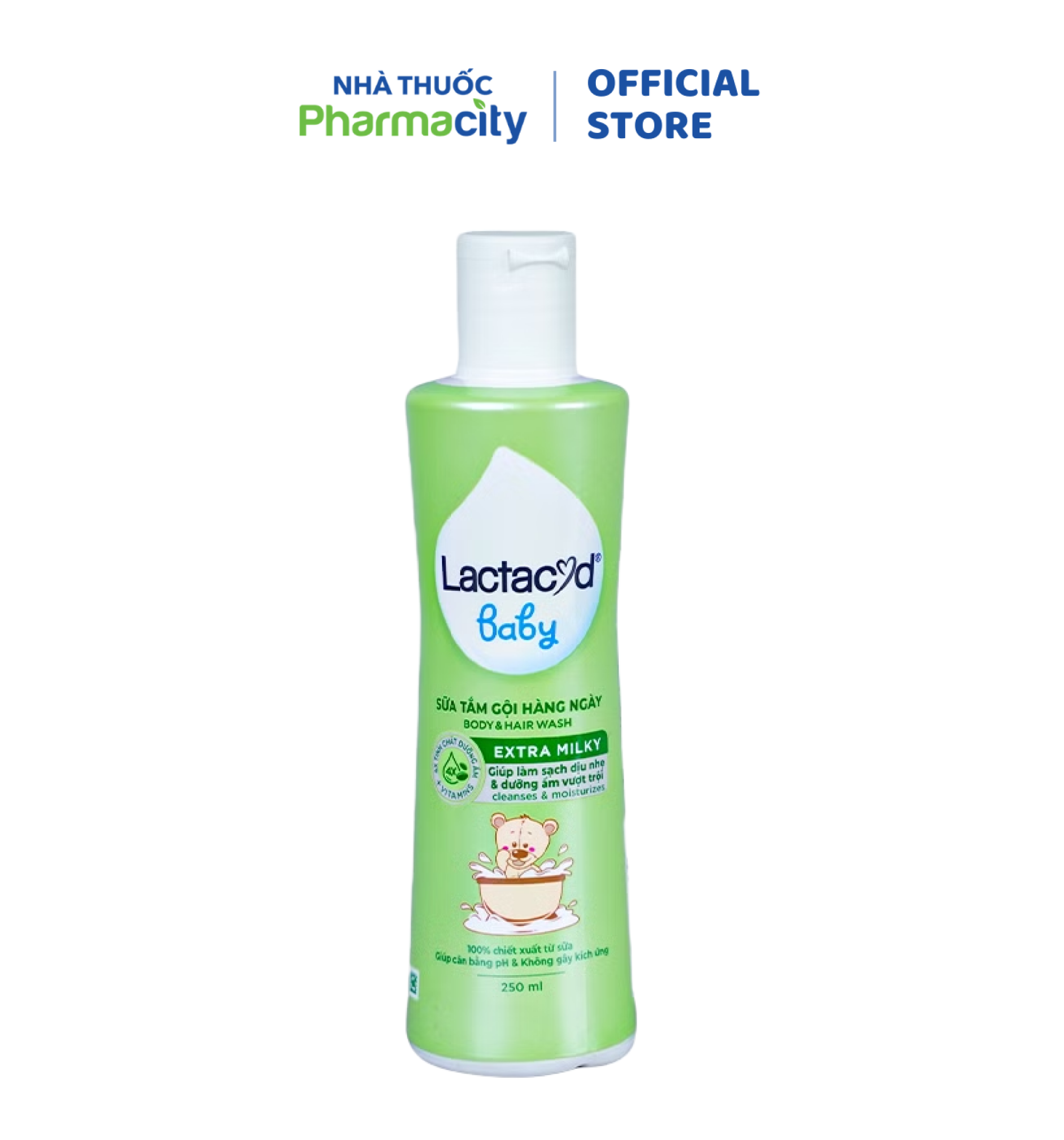 Sữa Tắm Gội Trẻ Em LACTACYD MILKY (250ml)