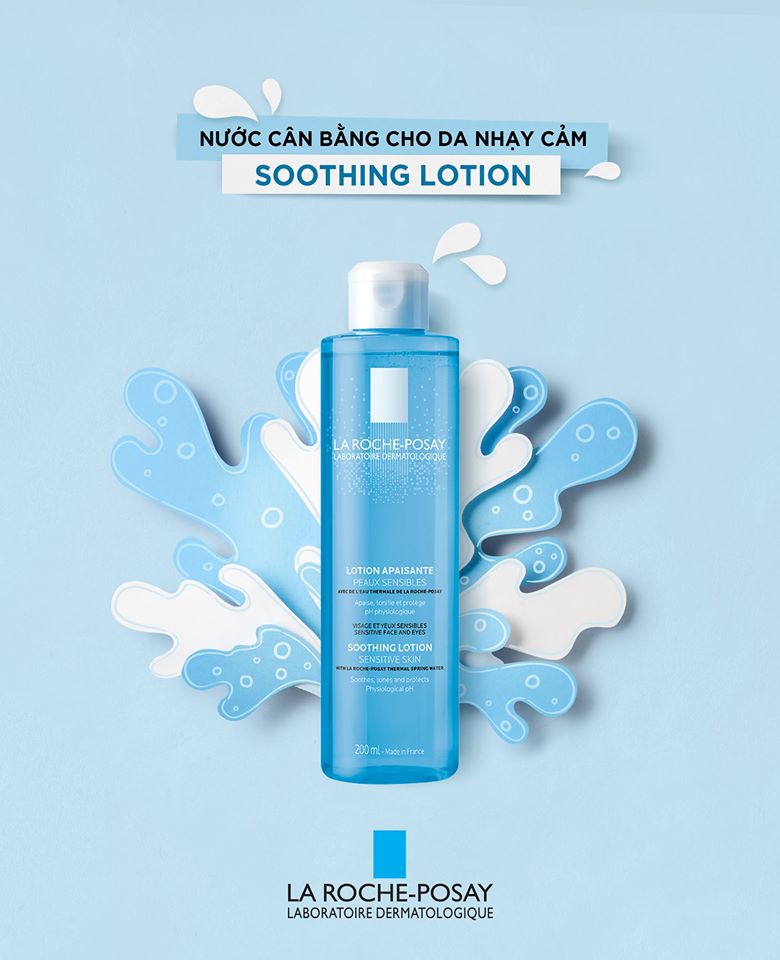 Nước Cân Bằng Giàu Khoáng Dành Cho Da Nhạy Cảm La Roche-Posay Soothing Lotion Sensitive Skin + TẶNG MÓC KHÓA