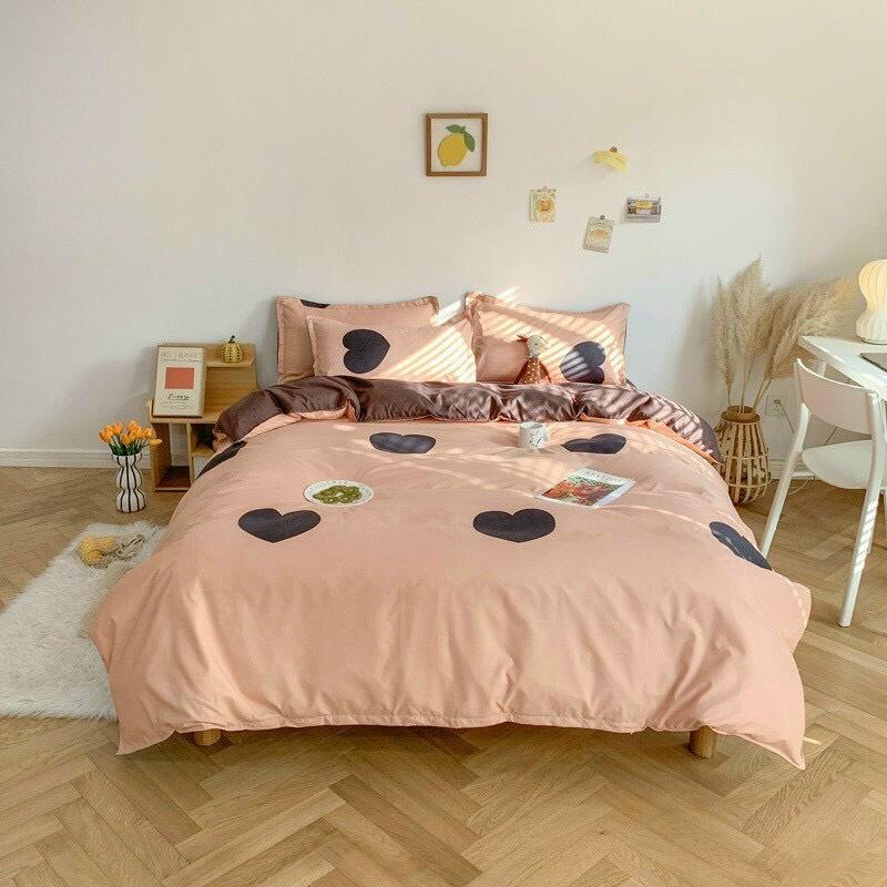 Bộ chăn ga gối cotton poly nhập khẩu - chăn mền, drap giường, vỏ gối - ga giường đủ size