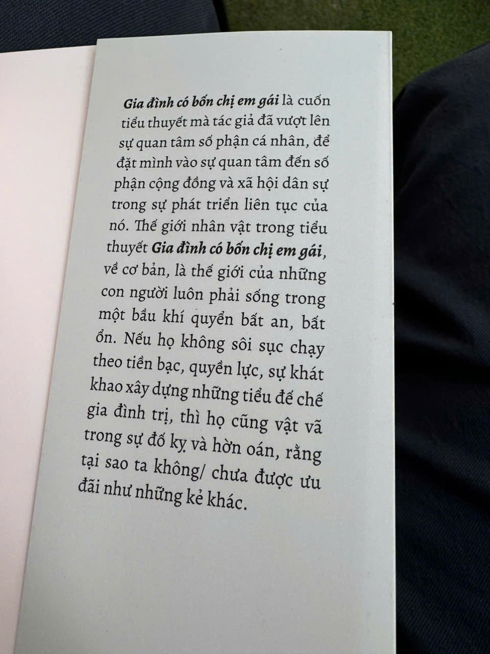 GIA ĐÌNH CÓ BỐN CHỊ EM GÁI - Phạm Thị Bích Thủy – Tao Đàn 