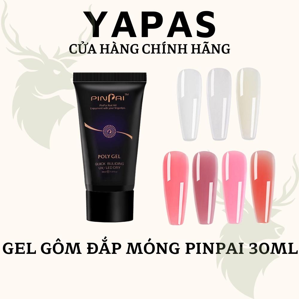 Gel gôm nail Pinpai đắp móng úp 30ml , gel định hình móng đính gắn charm đá cao cấp