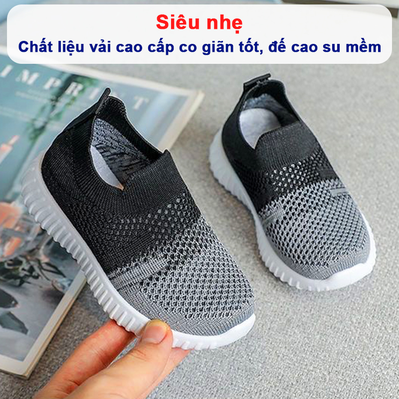 Giày thể thao phong cách Hàn Quốc Baby-S, Giày lười cho bé mềm nhẹ thoáng khí – ST8