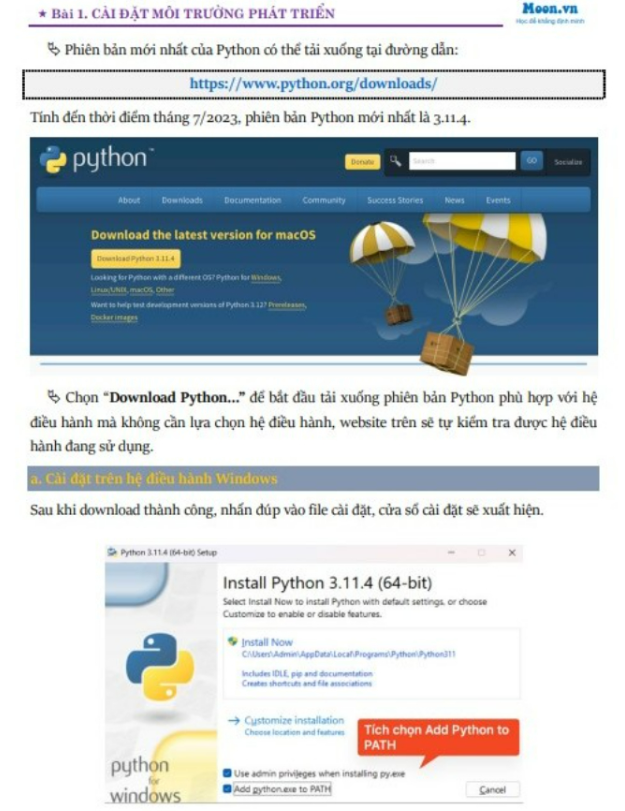 Sách - lập trình Python cho người mới bắt đầu (Moon)