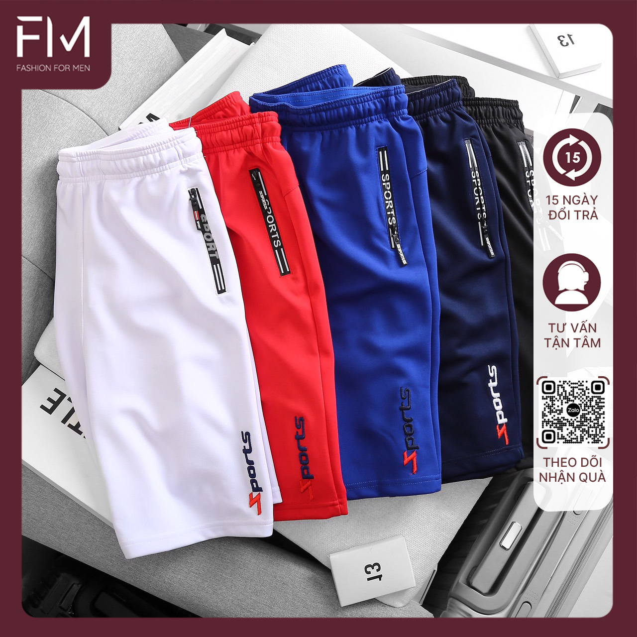 Quần short nam thể thao thun lạnh cao cấp thoải mái, năng động, trẻ trung – FORMEN SHOP – FMPS090