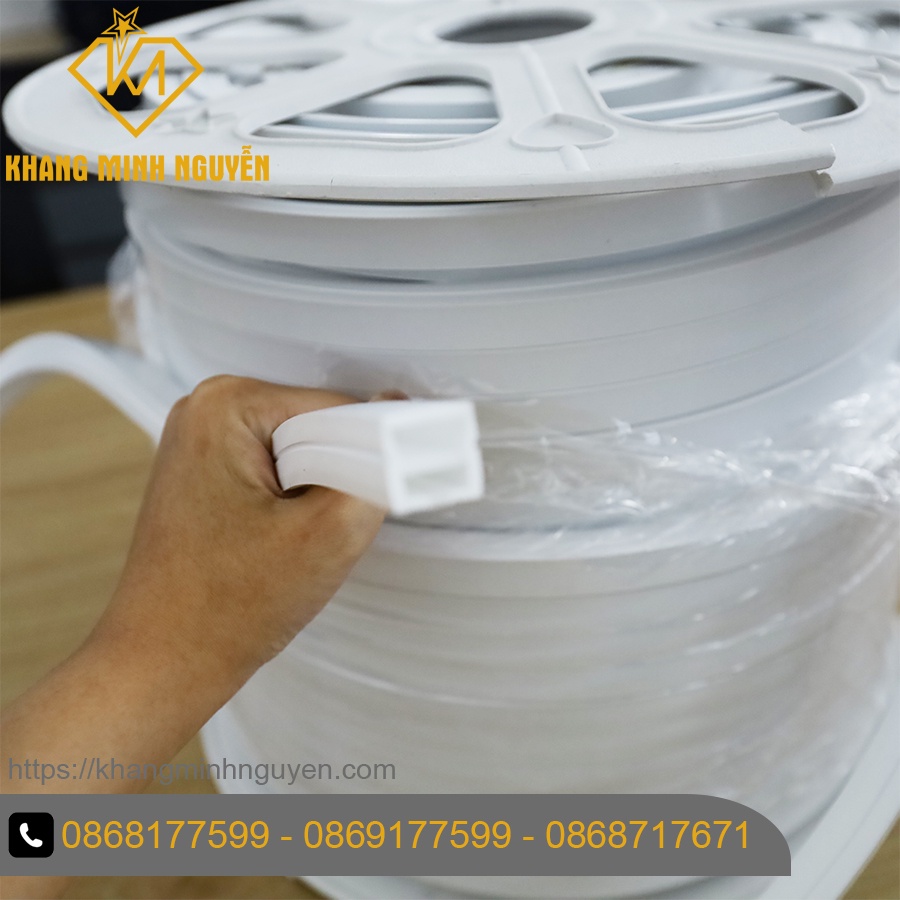 Ống Silicon 1616 định hình đèn led dây lắp nổi chuyên dụng cho thì công nội thất, trần thạch cao