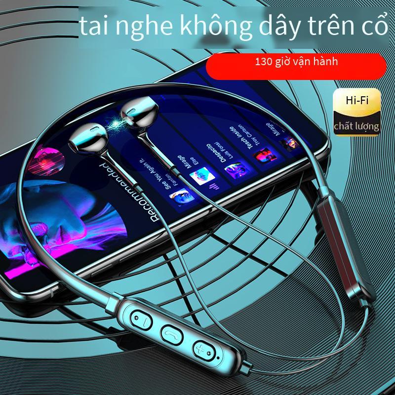 Ưu đãi nhất Tai nghe Bluetooth đeo cổ G01 treo cổ Tai nghe Bluetooth không dây loa siêu trầm chờ siêu dài tai nghe bluetooth phổ thông