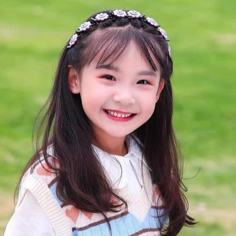 Bờm Kẹp Tóc Hàn Quốc Cho Bé Gái Có Đính Hoa Quả Siêu Cute Hot Nhất 2021
