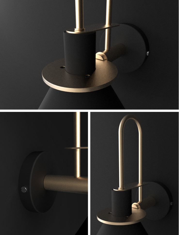 Đèn tường SAMIN hiện đại trang trí nội thất sang trọng - kèm bóng led cao cấp