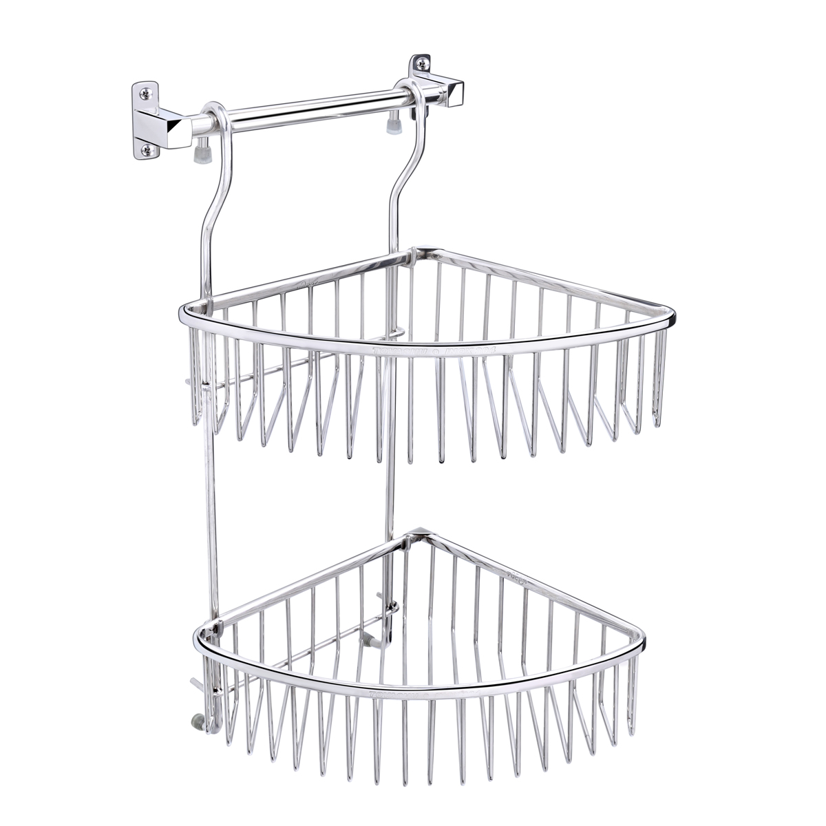 Kệ lưới góc 2 tầng treo inox 304 TOVASHU G2T