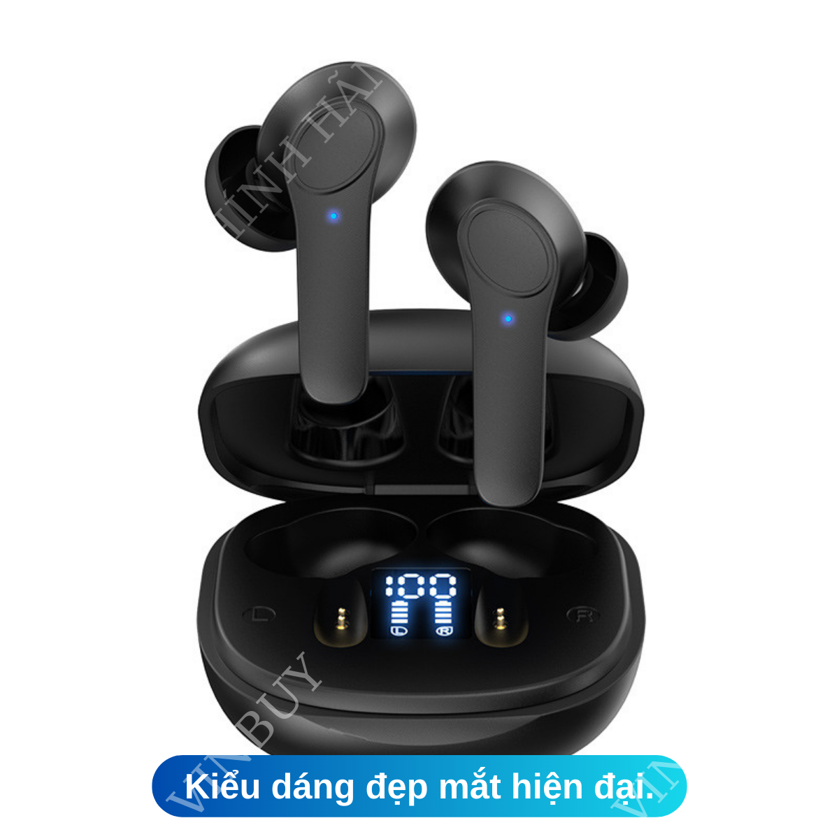 Tai Nghe Bluetooth Không Dây Nhét Tai Chống Ồn Cao Cấp V5.0 Chính Hãng Dùng Cho Iphone Samsung OPPO VIVO HUAWEI XIAOMI, Tai Nghe Không Dây - Hàng Chính Hãng VINBUY