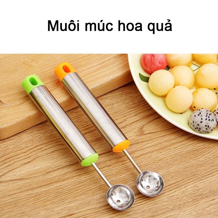 Muỗng múc hoa quả, múc kem bằng inox chuyên dụng