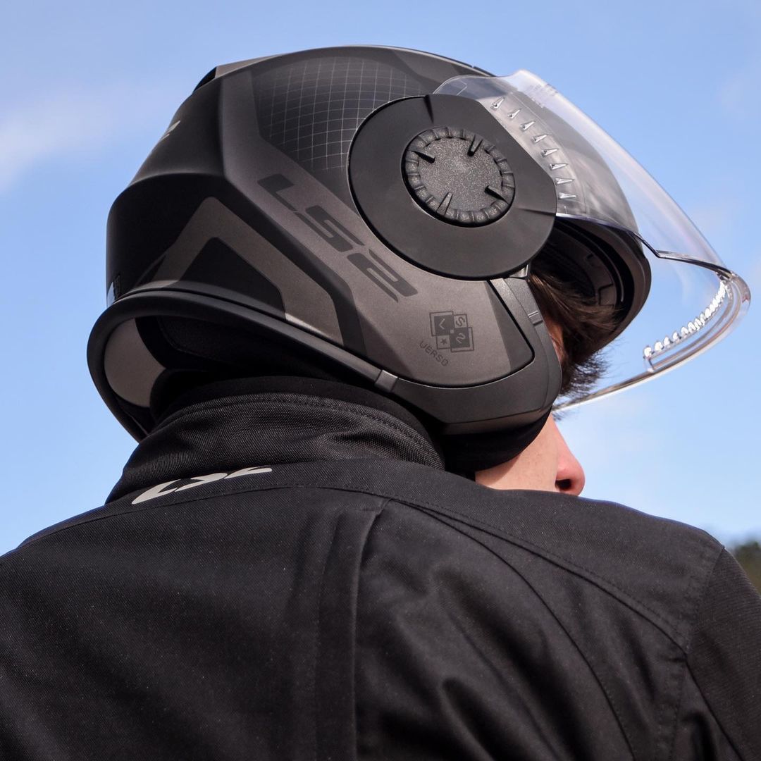 Mũ Bảo Hiểm 3/4 Hai Kính LS2 OF570 Verso