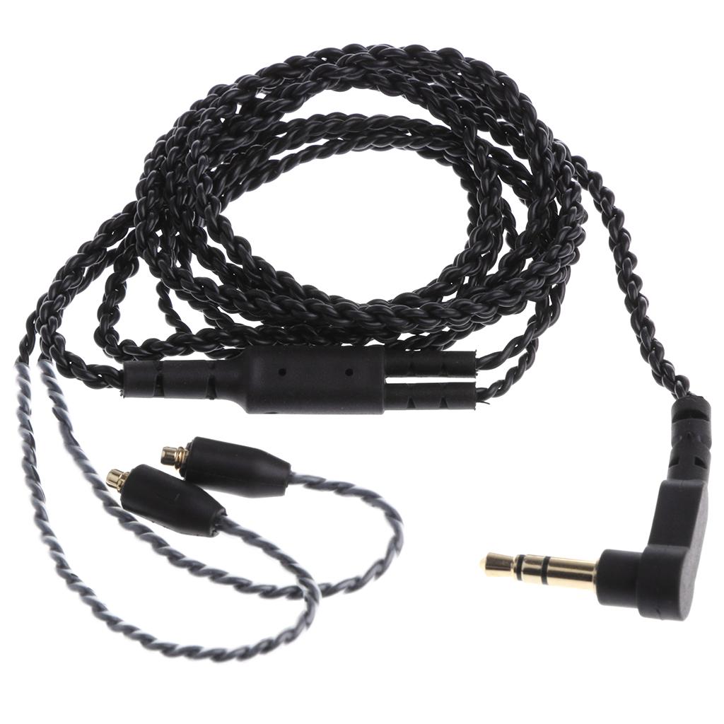 Upgrade Replacement Audio Earphone Headset Cable Cord for Shure SE846 SE535 SE425 SE315 SE215 UE900, Pack of 2