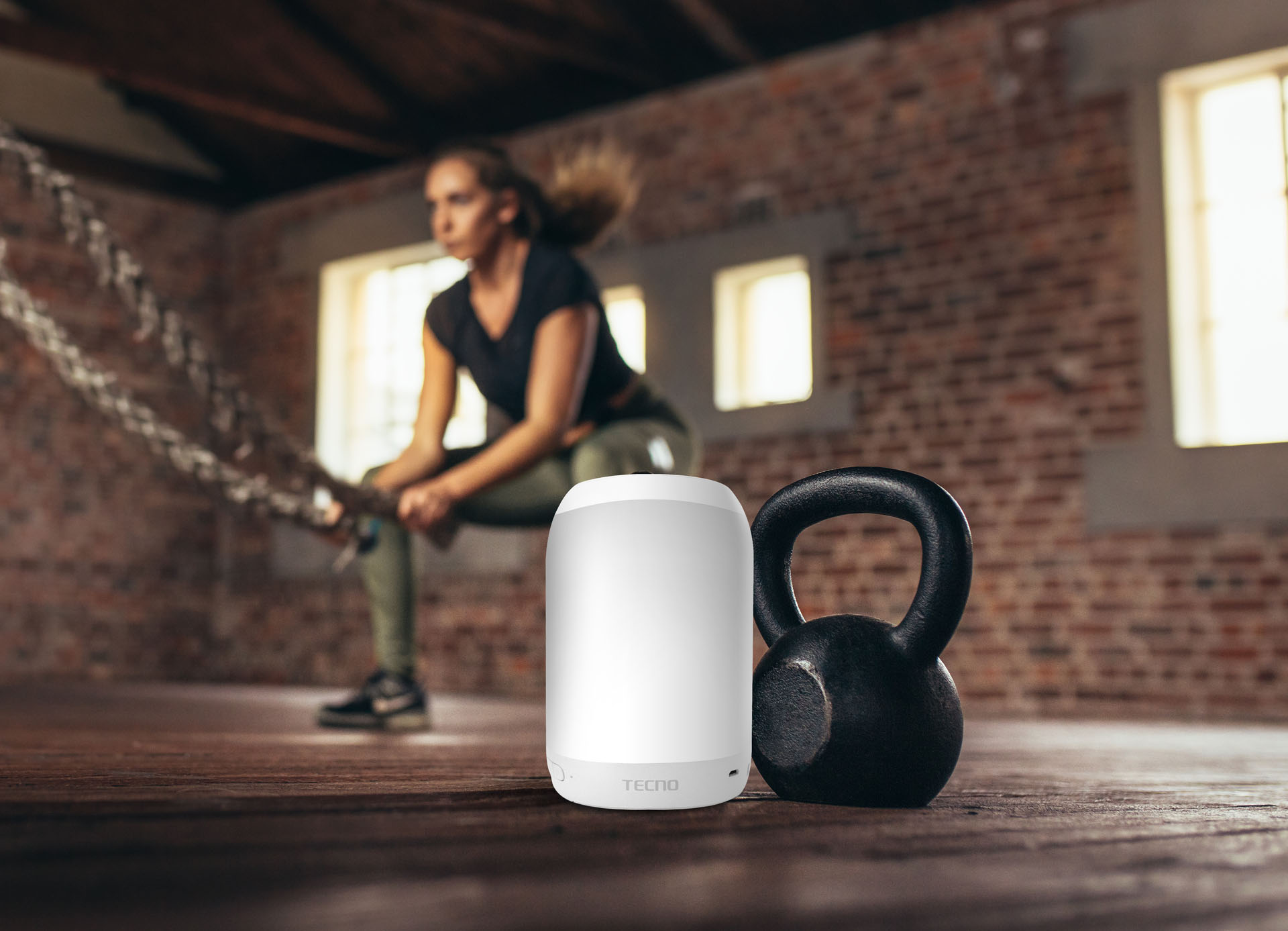 Loa Bluetooth TECNO SQUARE S2 | Loa Bass mạnh 52mm | Pin 2220 mAh | Đèn Led nhiều màu - Hàng Chính Hãng