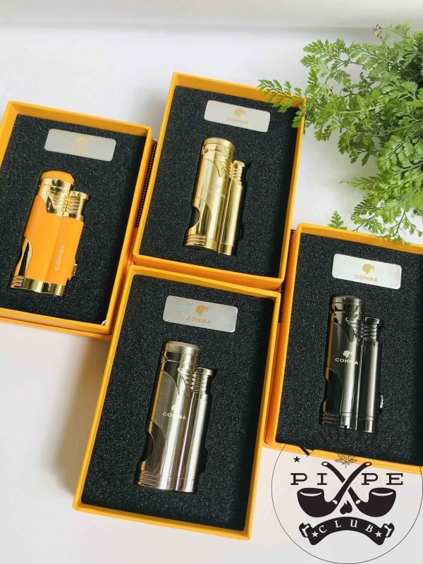 Vỏ Hột Quẹt Bật Lửa khò 2 tia  COB-359 thiết Kế Nhỏ Gọn tiện Lợi Lửa Khò Mạnh Mẽ - Dùng Gas Cao Cấp (KHÔNG XĂNG KHÔNG GAS)