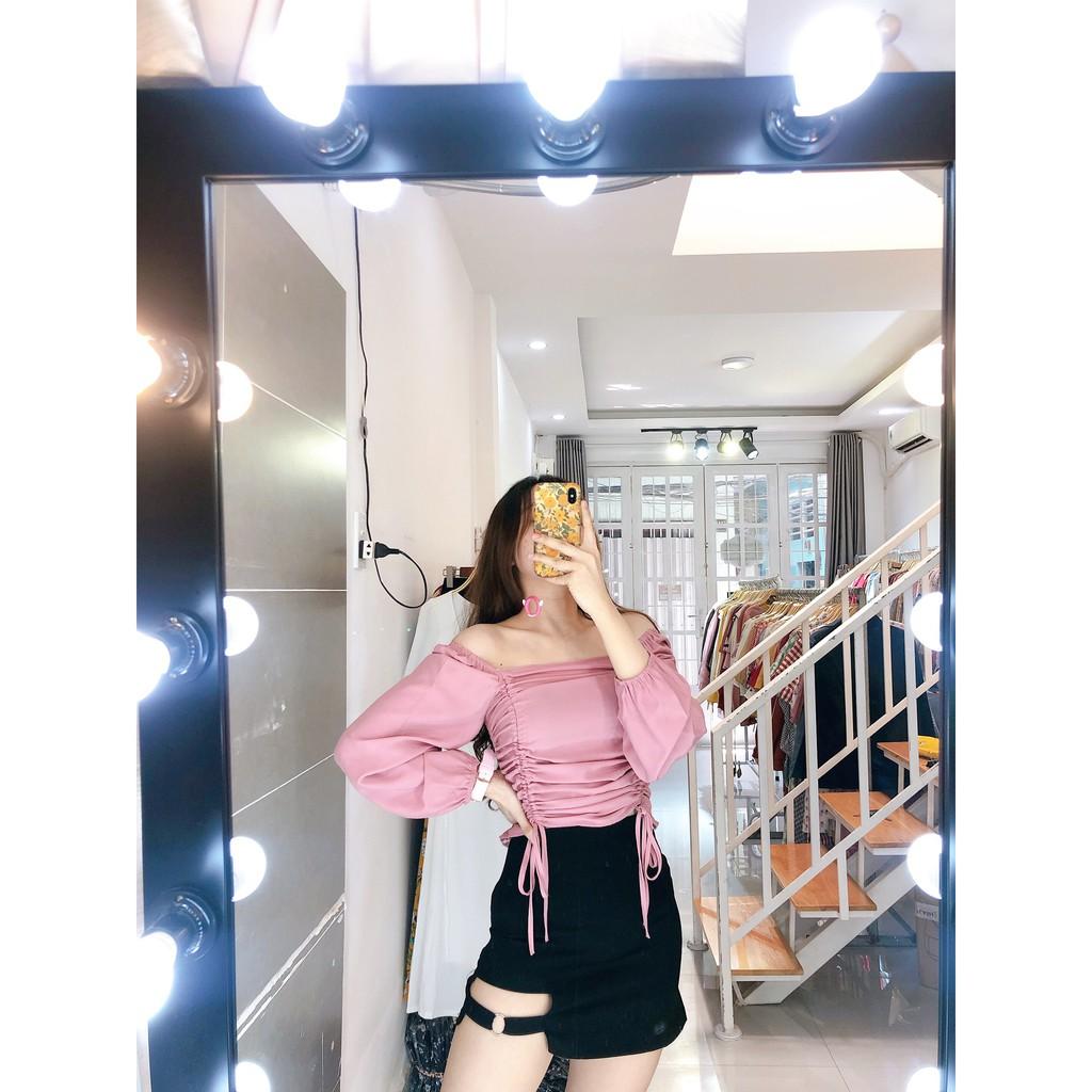 [] LADIE - ÁO RÚT NGỰC BO CHUN