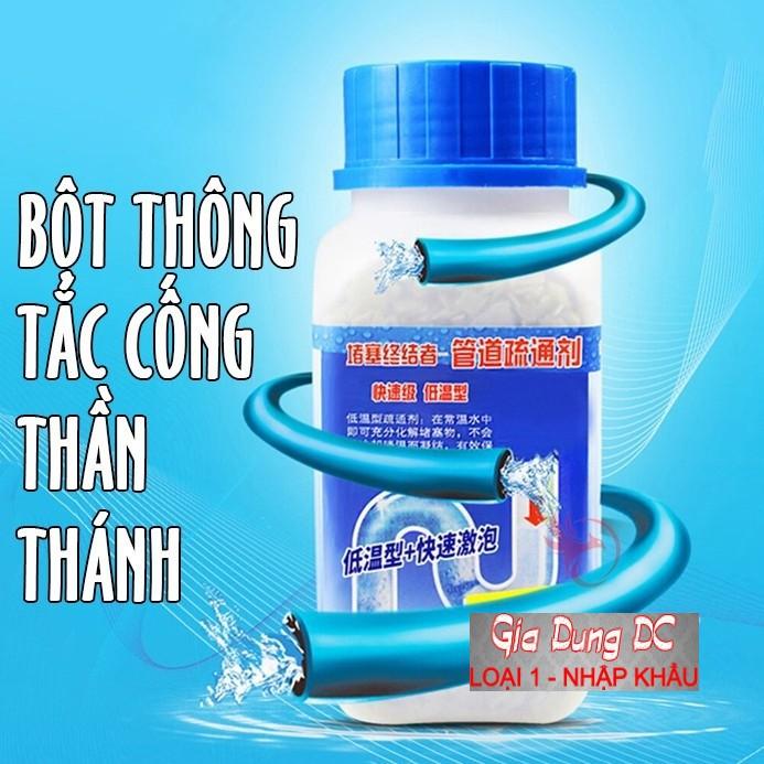 Bột thông tắc cống bồn cầu thần thánh, siêu gói thuốc cho đường ống