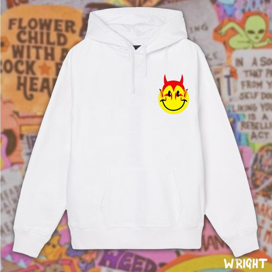 Áo hoodie batman smile hình in trước ngực đơn giản unisex