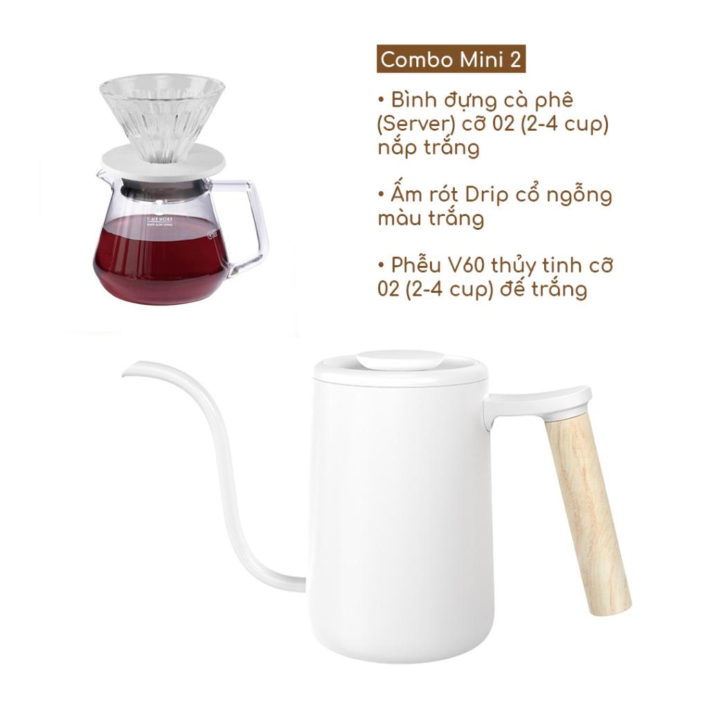 Combo V60 White thông dụng | Dụng cụ pha cà phê pour-over