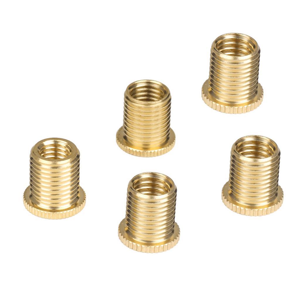 5X 5 Pcs Aluminum Alloy Auto Gear Knob Thread Adapter Nuts Insert Set