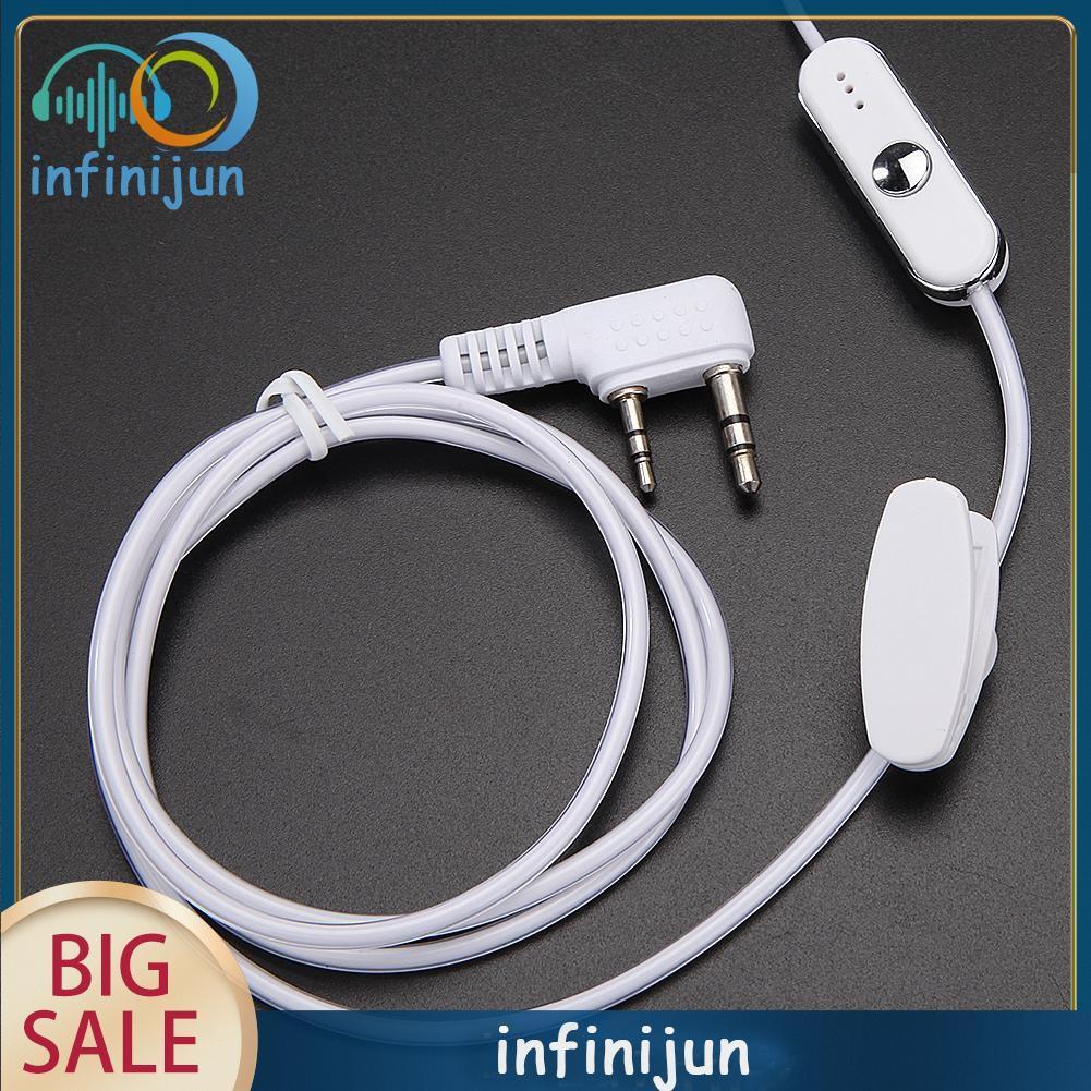 Tai Nghe Có Micro 2 Pin Ptt Cho Máy Bộ Đàm Baofeng Retevis Radios