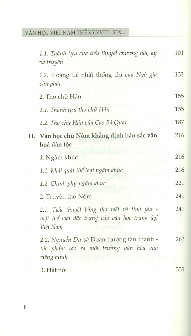 Văn Học Việt Nam Thế Kỷ XVIII - XIX Trong Bối Cảnh Văn Hoá Thời Lê Mạt - Nguyễn  - Viện Hàn lâm Khoa học Xã hội Việt Nam -  Viện Văn học; Vũ Thanh chủ biên