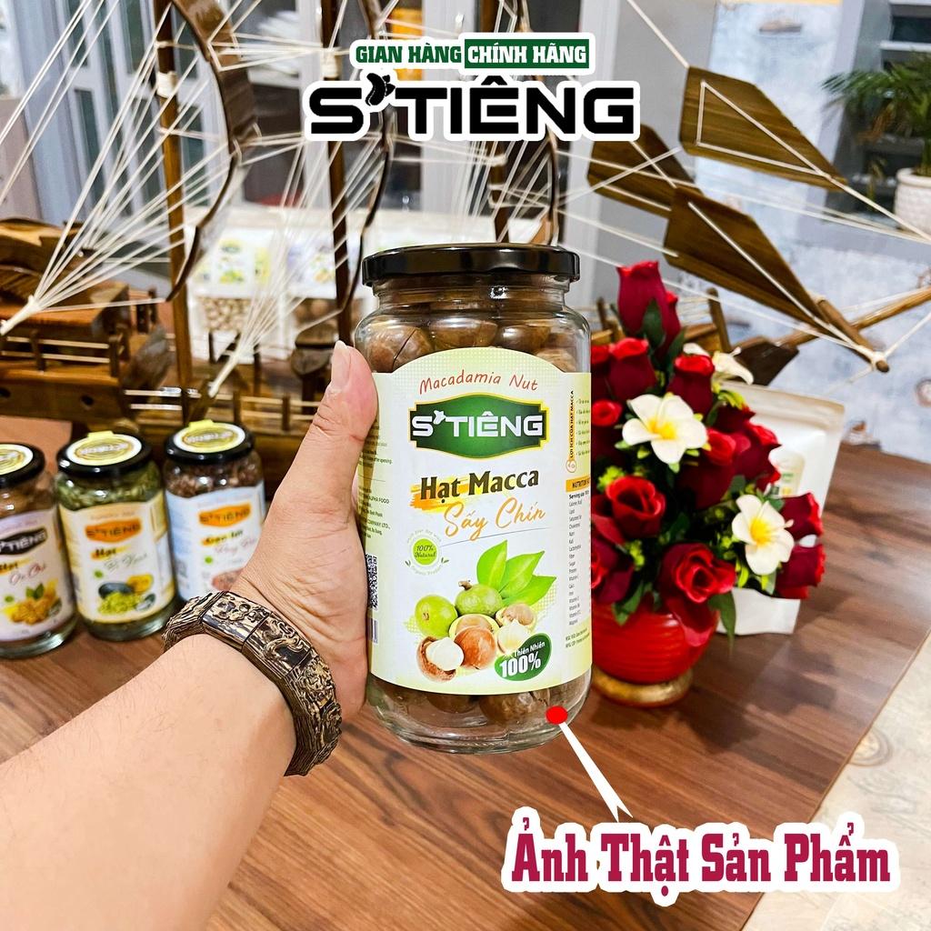 500Gr HẠT MACCA Nứt Vỏ Sấy Chín STIENG , Giòn Ngon Hủ Thủy Tinh