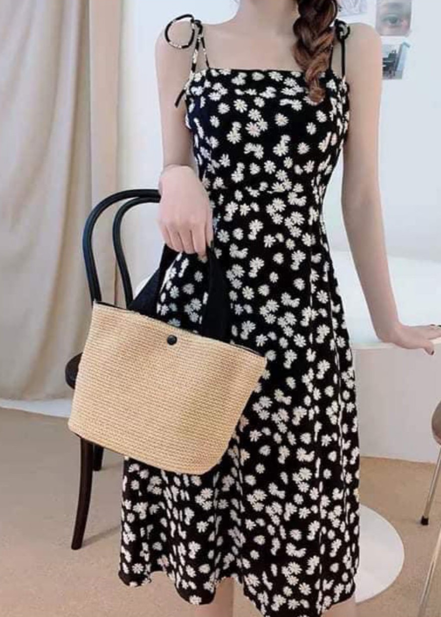 VÁY 2 DÂY HOA CÚC NHÍ XINH XẮN - SIÊU HOT CHO MÙA HÈ