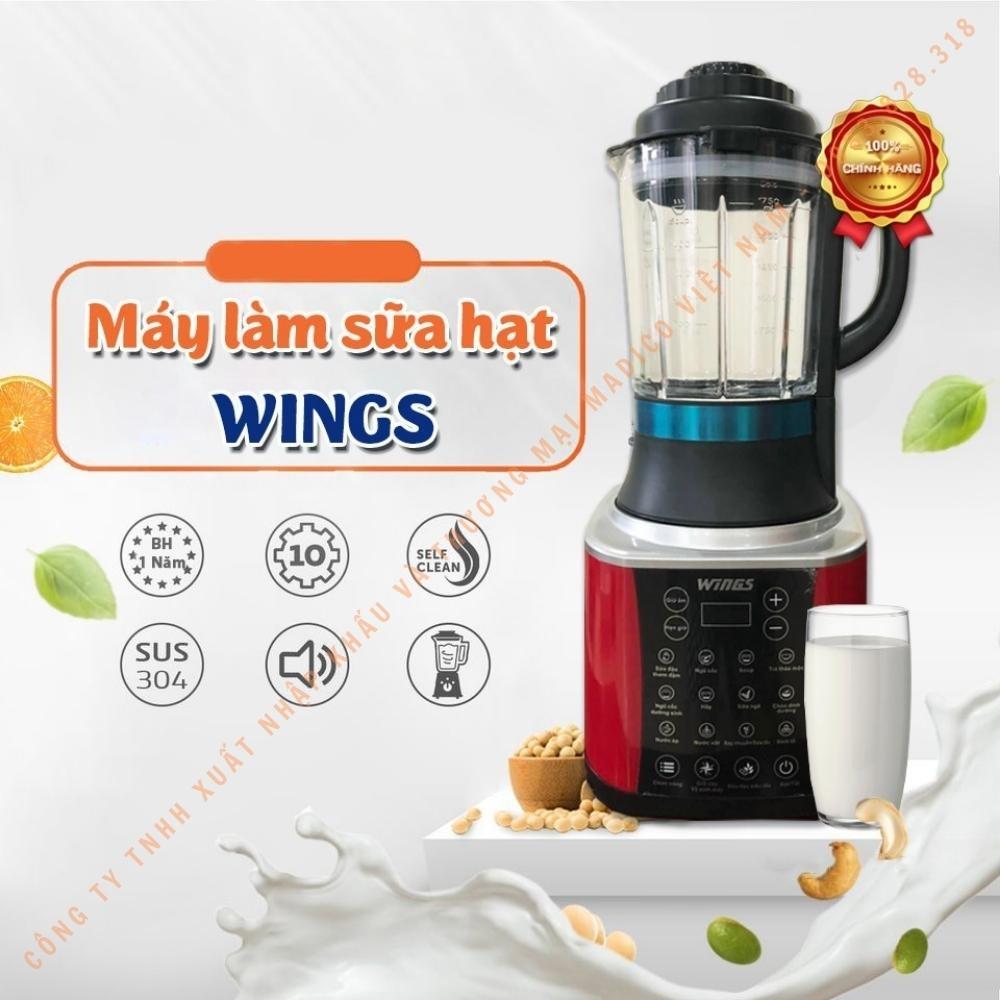 Máy nấu sữa hạt WINGS LM-358H với 10 chức năng nấu công suất 1800W - Hàng nhập khẩu