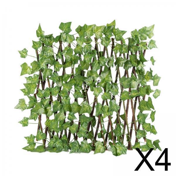 4x Retractable Garden Fence Privacy Screen Outdoor Sweet Potato Leaves