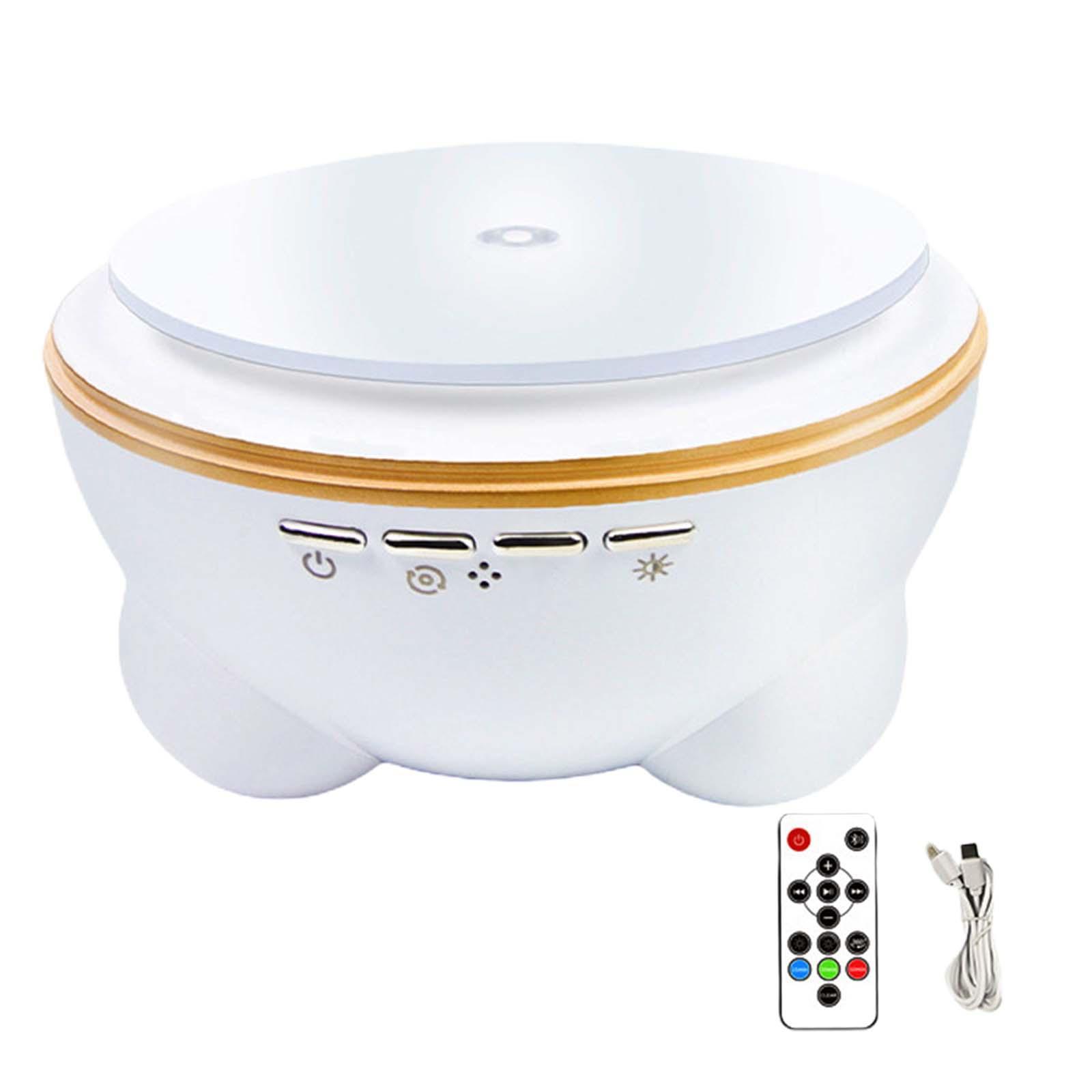 Rotating Display Stand with Colorful LED Lights Clockwise Electric Turntable Display Stand Bluetooth