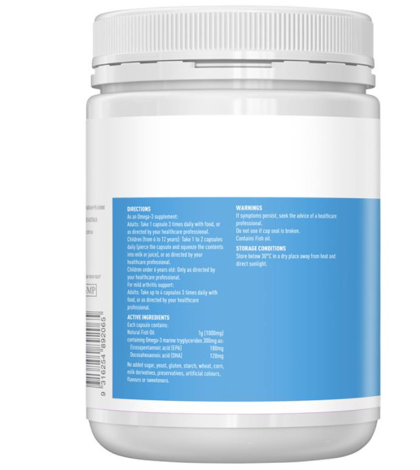 Omega 3 Úc Healthy Care Fish Oil 1000mg Hỗ trợ sức khỏe não bộ, hệ thần kinh, tim mạch, khớp, bổ mắt, Làm đẹp da và tăng sức khỏe tổng thể - OZ Slim Store