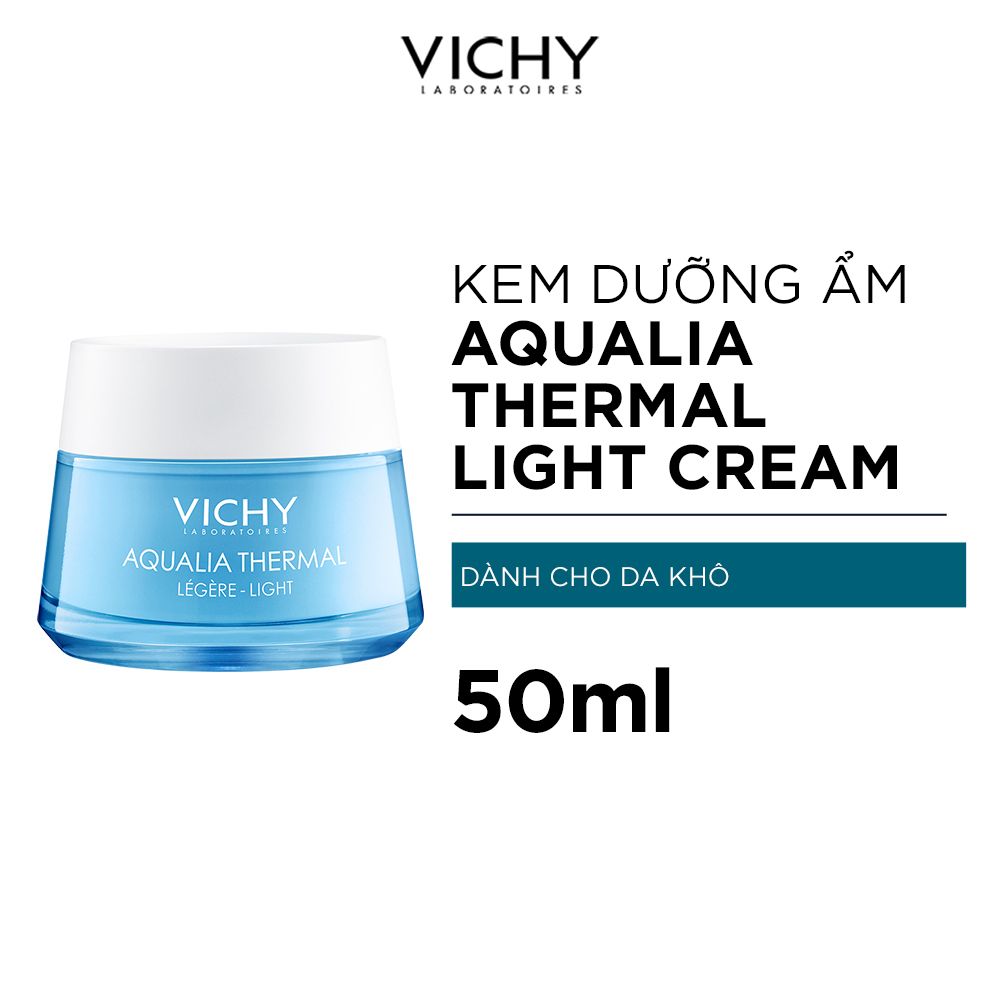 Kem Gel Dưỡng Ẩm Kích Hoạt & Giữ Nước Cho Da Thường & Da Khô Vichy Aqualia Thermal Rehydrating Light Cream (50ml) - MB067200